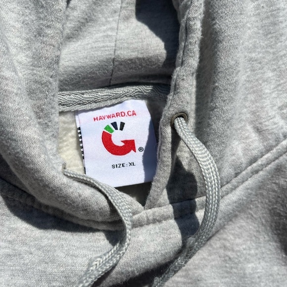 Men's San Francisco Hoodie Gray Spell-Out XL West Coast CA Pocket Bay Wharf City - Picture 3 of 14